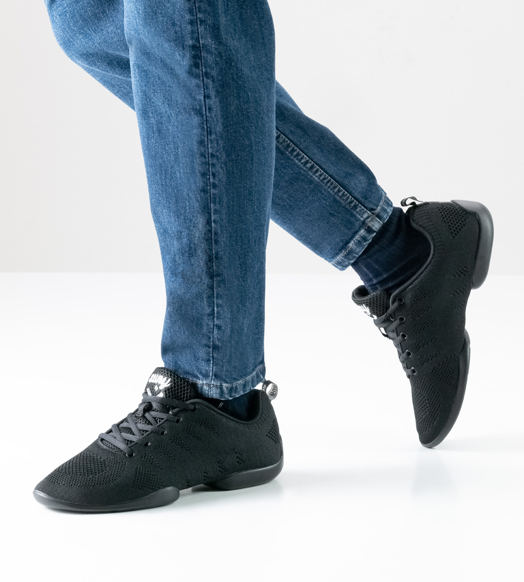 schwarzer Herrentanz Sneaker von Suny für Linedance