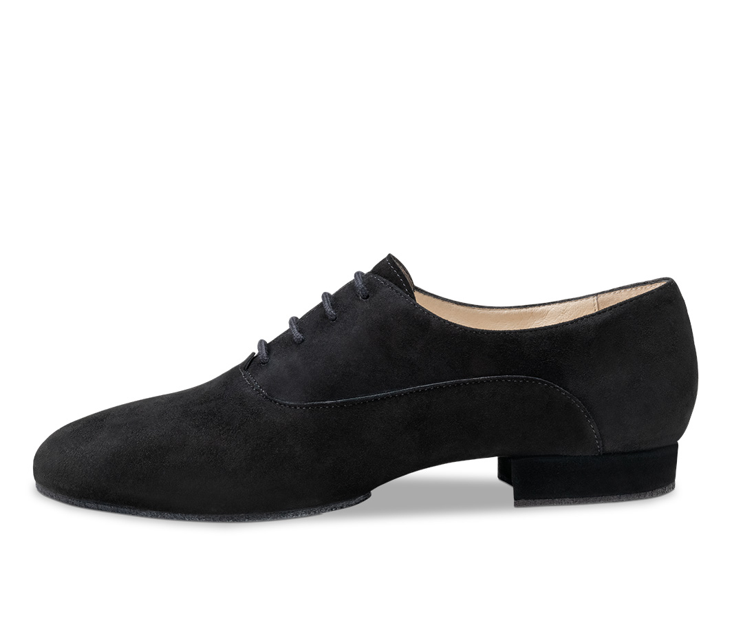 Trainingstanzschuh mit geteilter Sohle aus Velourleder zum Schnüren von Werner Kern