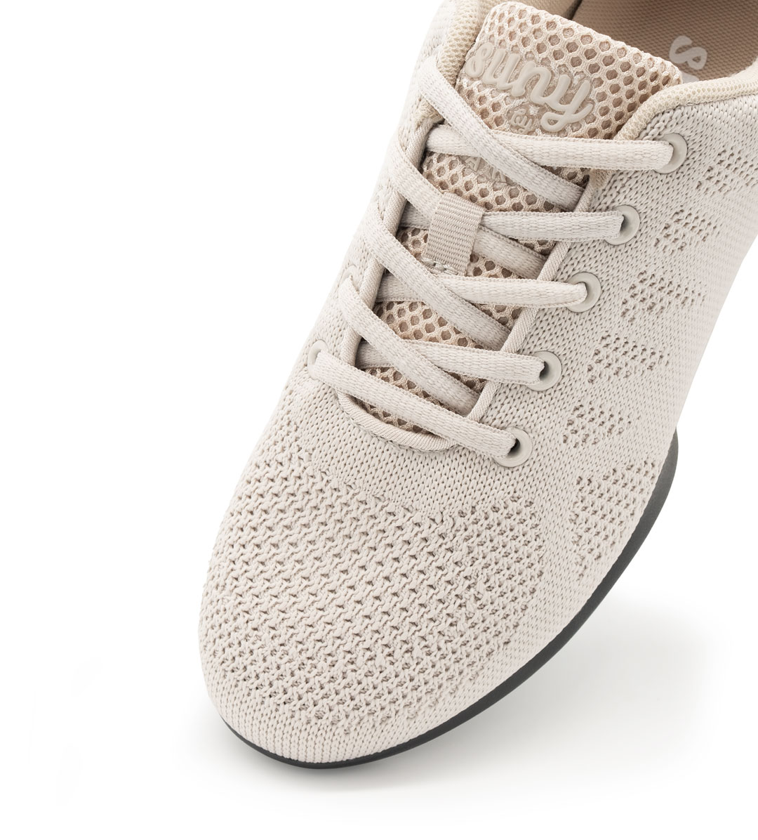 Damen Tanzsneaker 180 in Beige von Suny by Anna Kern, Artikelnummer 180, aus hochwertigem Knitting Material, ideal für Tanz.