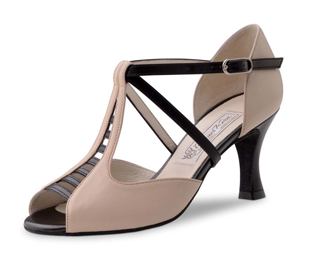 Holly beige farbener Salsa Damentanzschuh von Werner Kern