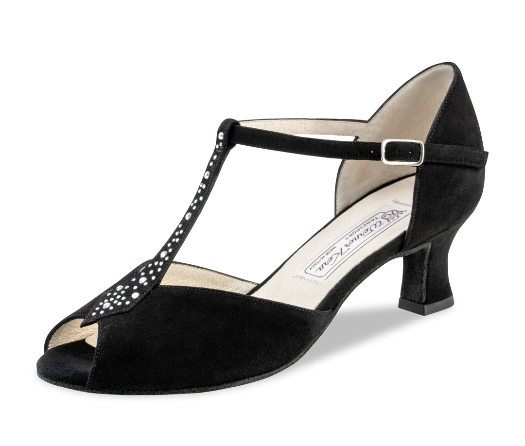 Claudia Strassbestzter Werner Kern Damentanzschuh in schwarz