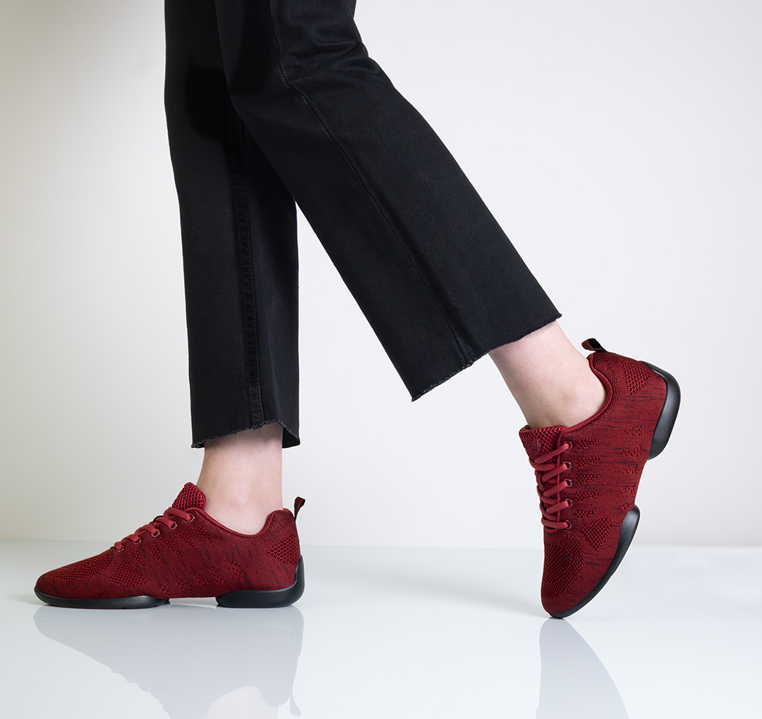 Roter, leichter Damentanzsneaker von Suny