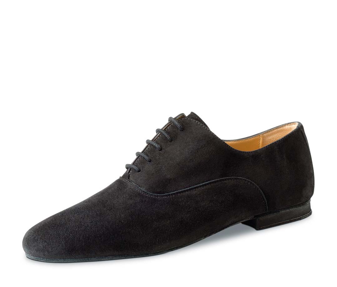 Ancona Oxford Herrentanzschuh von Werner Kern in schwarzem Velours