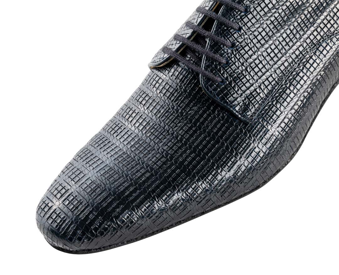 Ravenna Detailansicht der Lederprägung vom Werner Kern Herrentanzschuh