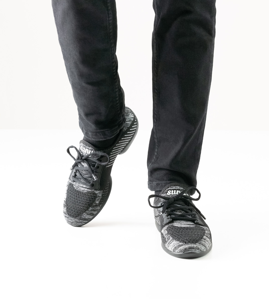 Herrentanz-Sneaker in schwarz-grau-weiss fürs Training von Suny