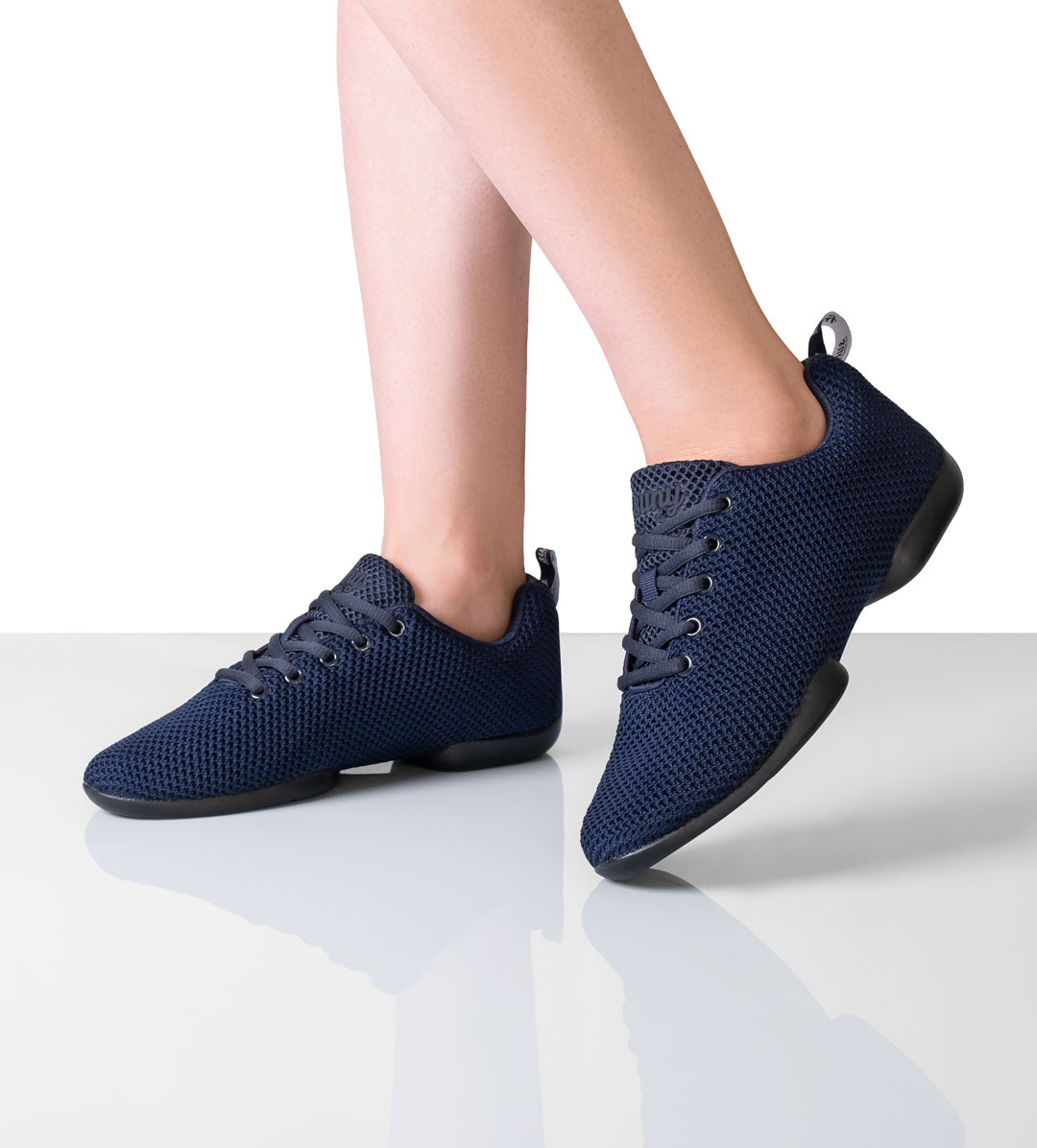 Suny by Anna Kern Sneaker 170 für Damen, Dunkelblau, geteilte Sohle, perfekt für Innen- und Außentanz.
