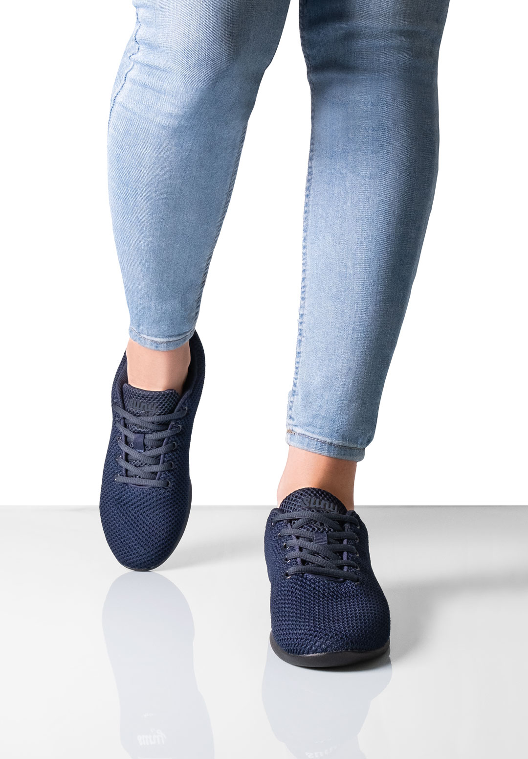 Damen Sneaker 170 in Dunkelblau von Suny by Anna Kern, Artikelnummer 170, aus hochwertigem Knitting Material, ideal für Tanz.