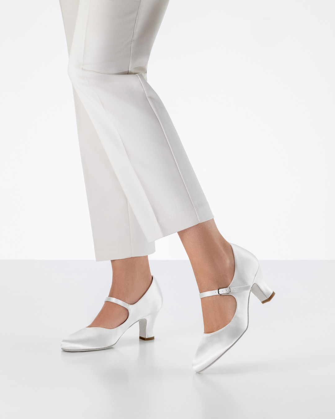 Ashley Werner Kern Brautschuh mit 6 cm hohem Absatz und Ristriemchen