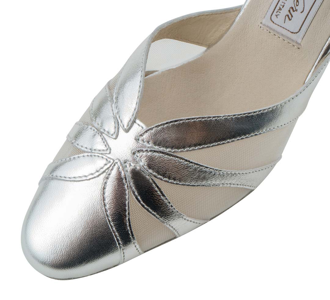 Linda Detailansicht von Werner Kern Damentanzschuh in Leder und Mesh
