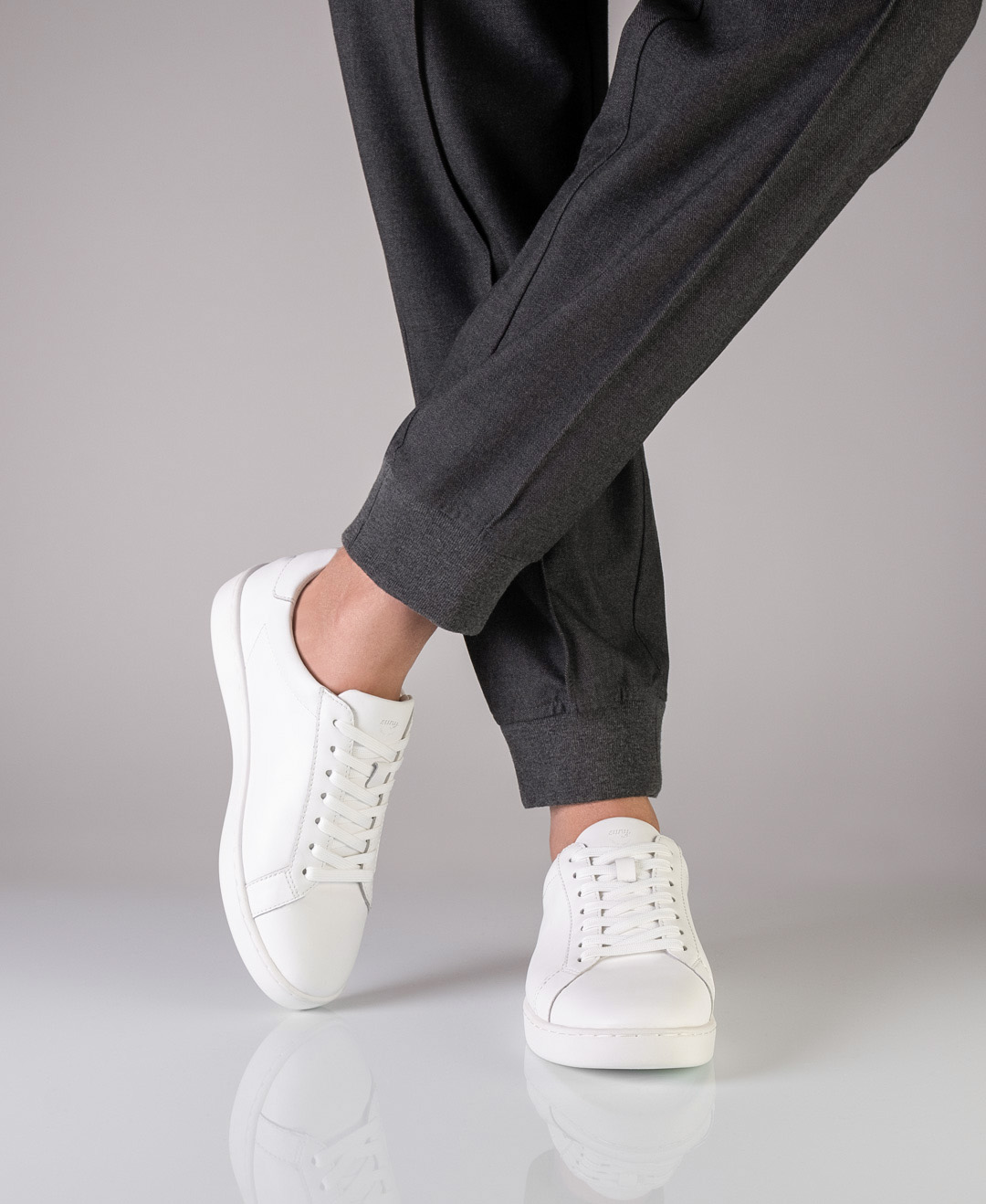 Tanzsneaker 7425 aus weißem Nappaleder für Herren