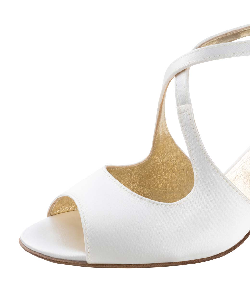 Mable Detailansicht von Nueva Epoca Brautschuh mit Ledersohle