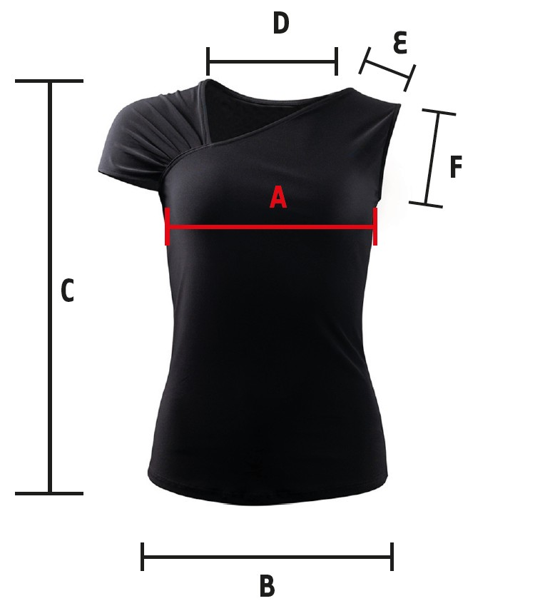 Mesures de la chemise de danse Yari