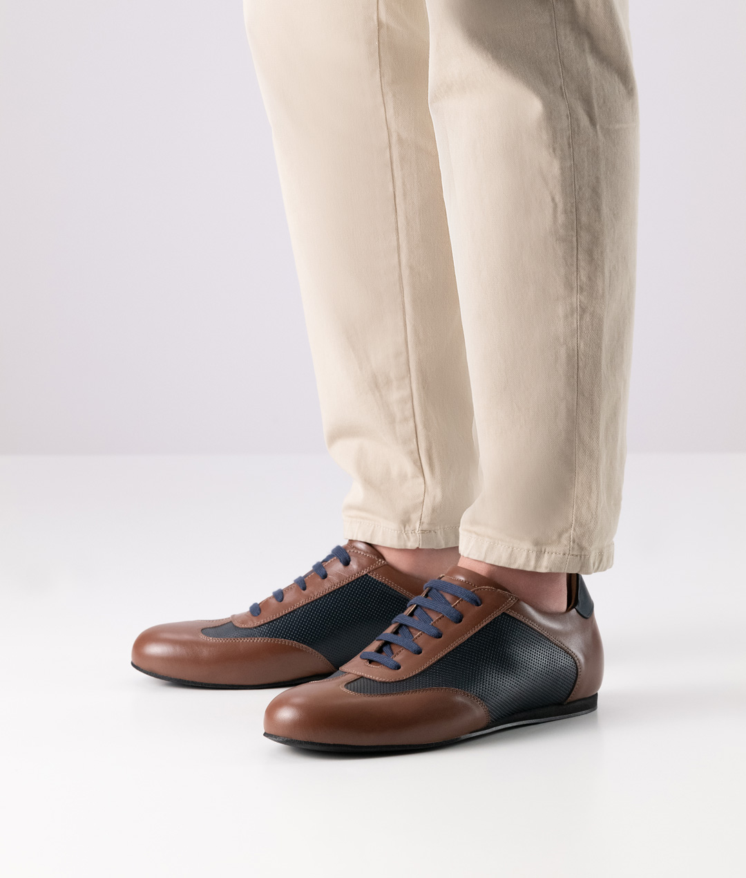 Sportlich-eleganter Herren-Tanzschuh aus weichem Nappaleder