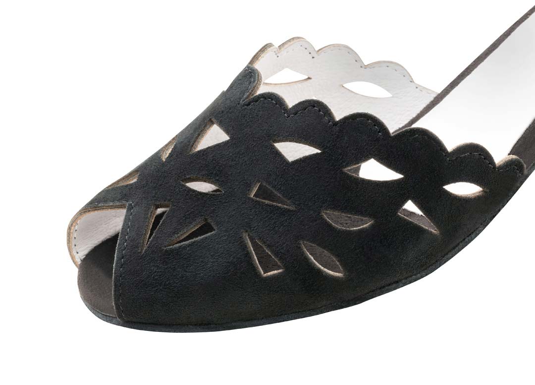 Anna Kern Damentanzschuh mit Fesselspange in schwarz