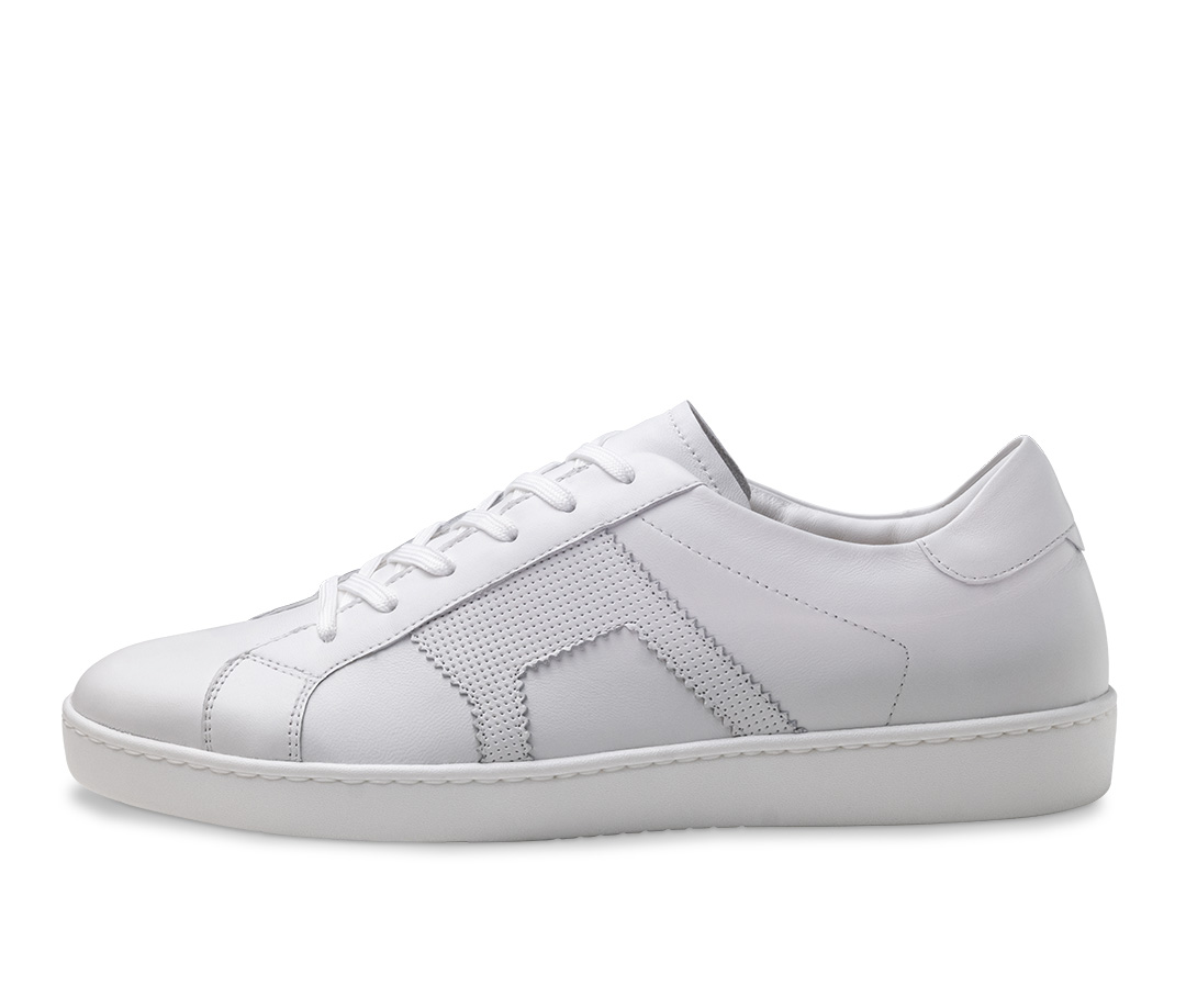 Weißer Herrentanzsneaker für den allround Gebrauch made in Italy von Werner Kern