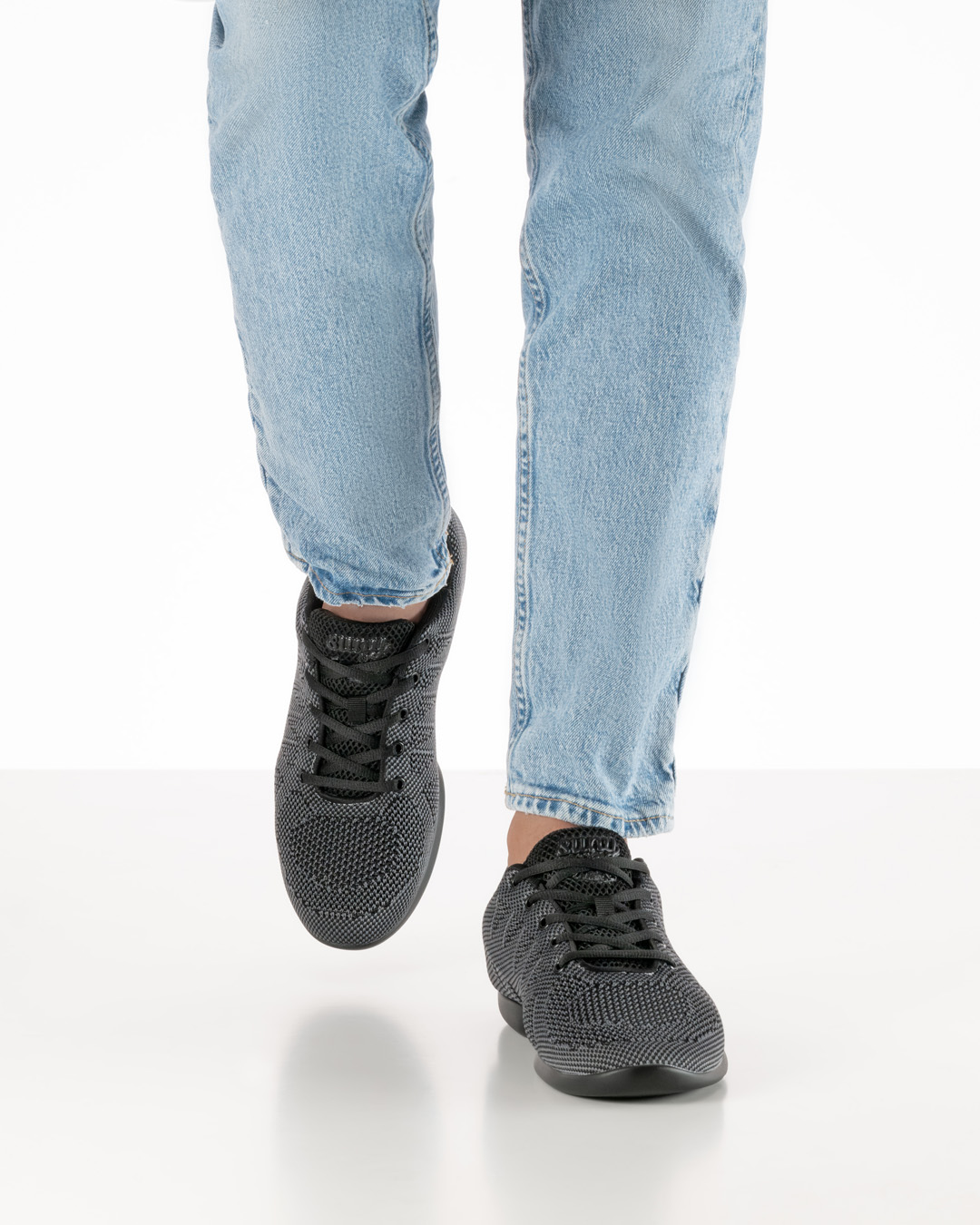 Sneaker 4050 Tanzsneaker für Herren in grau schwarz mit geteilter Sohle