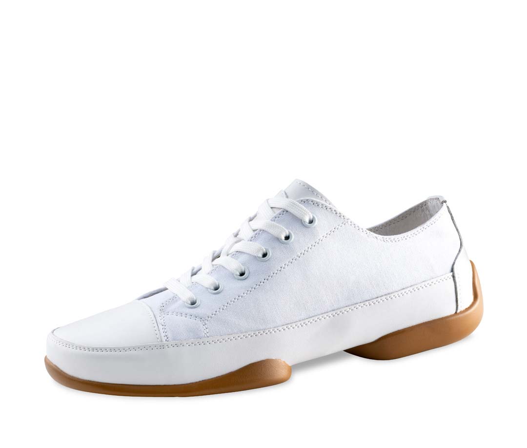 4040 Herrentanzschuh Sneaker in weiß von Suny mit geteilter Sohle