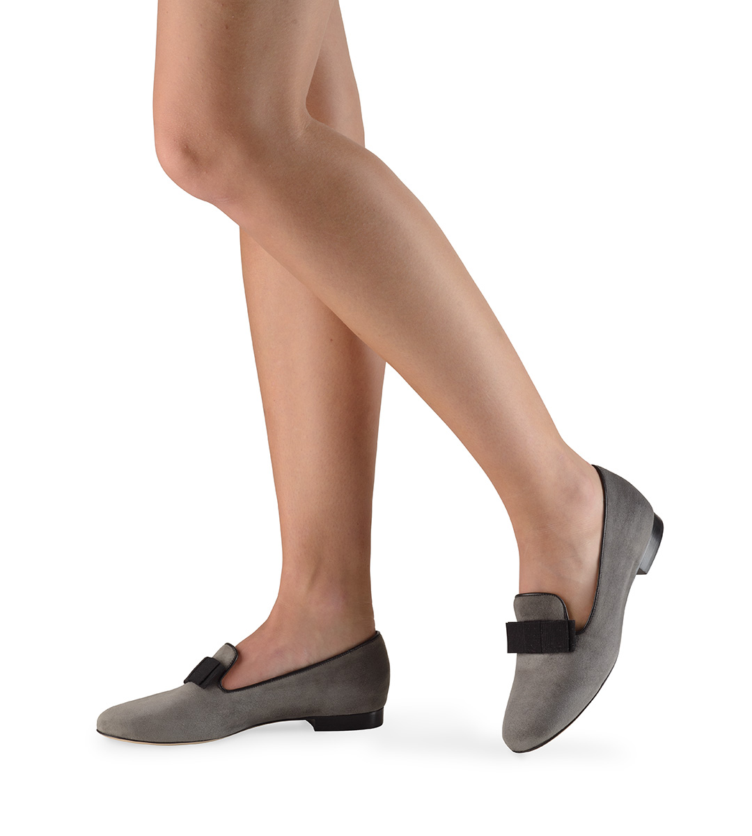 Loafer Mag - Werner Kern Ballerinas Grauer Loafer Mag von Werner Kern aus feinem Wildleder