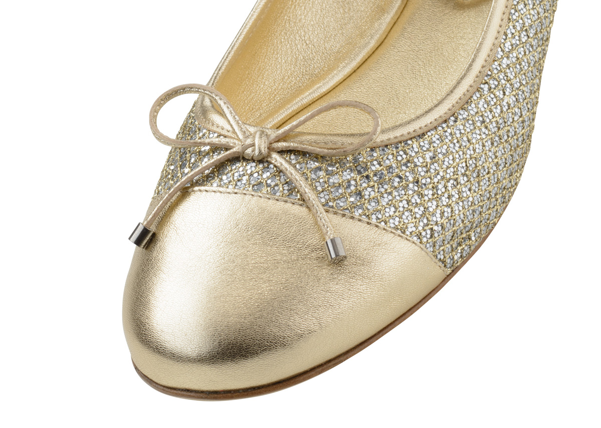 Ballerina Sole - Werner Kern Ballerinas Ballerina Sole in goldenem Glitzer von Werner Kern Ballerinas