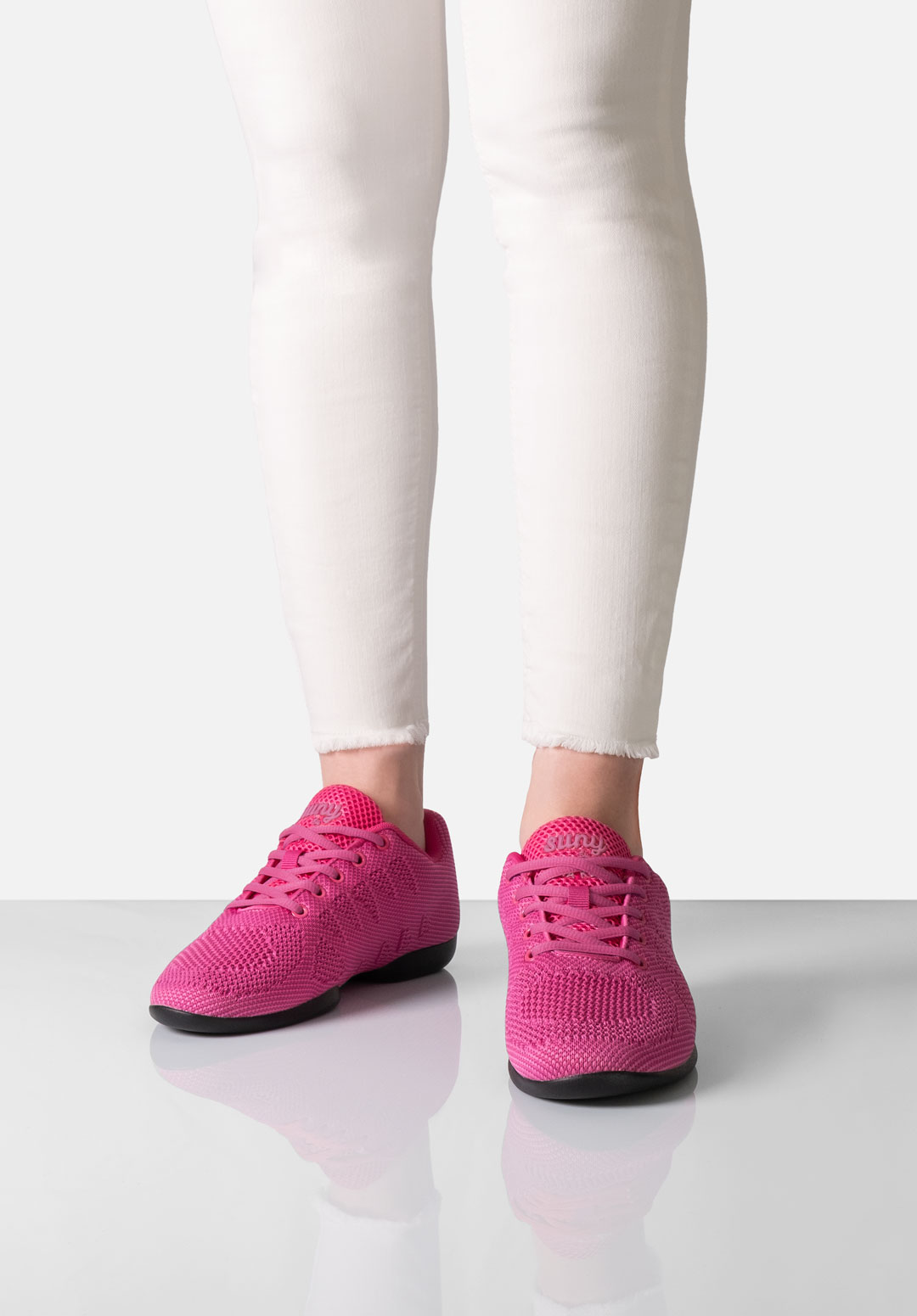 Suny by Anna Kern Damen Tansneaker 165, Fuchsia, Split Sole, geeignet für alle Tanzböden, drinnen und draußen.