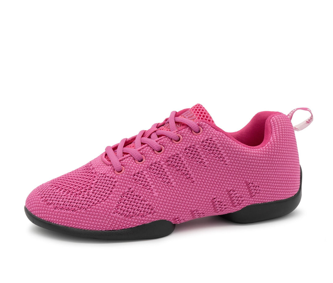 Sneaker 165 Damen Tansneaker 165 in Fuchsia von Suny by Anna Kern, aus feinem Knitting Material mit Split Sole, ideal zum Tanzen auf allen Böden.