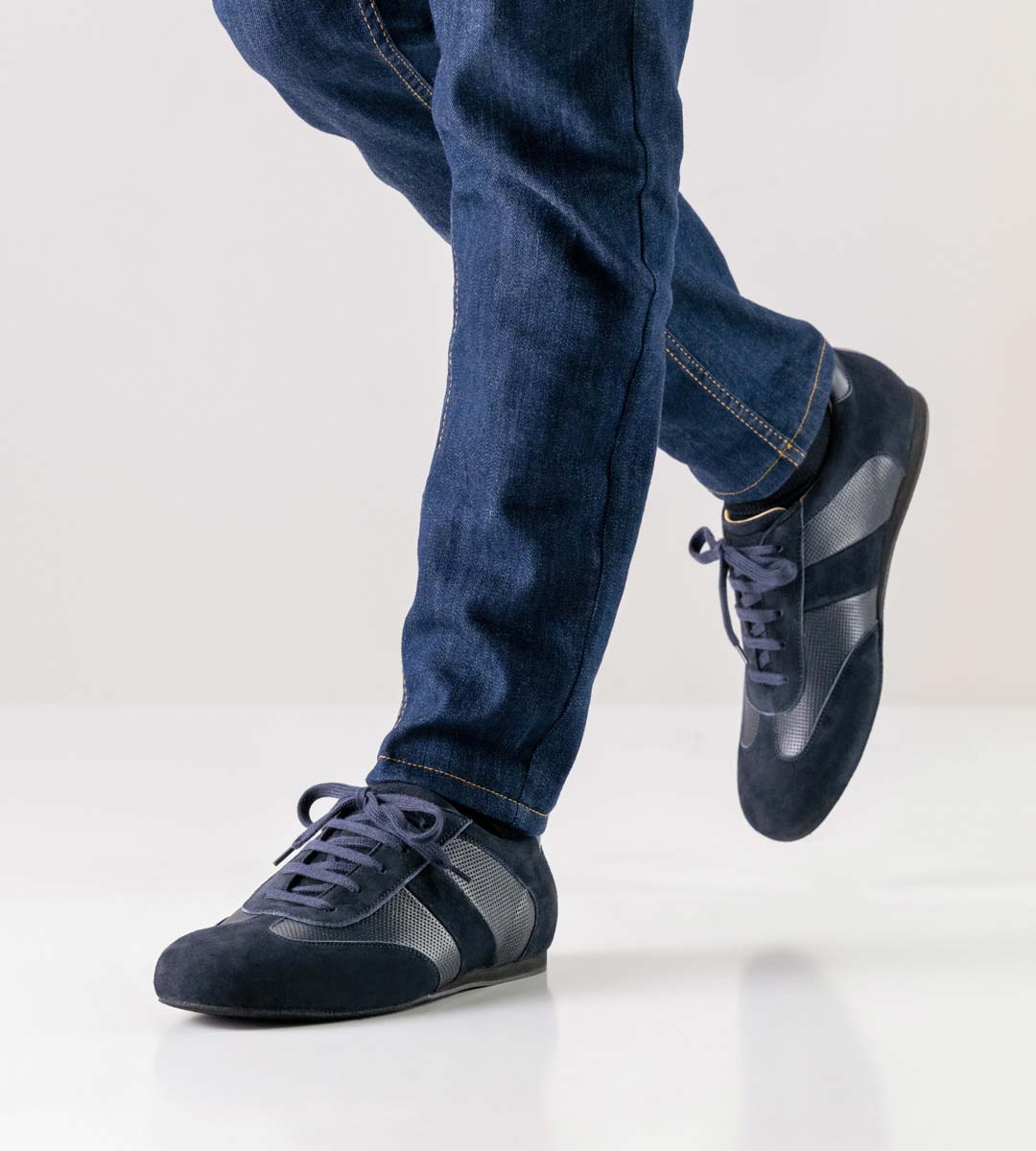 Bari Herrentanzschuh für lose Einlagen von Werner Kern in blau