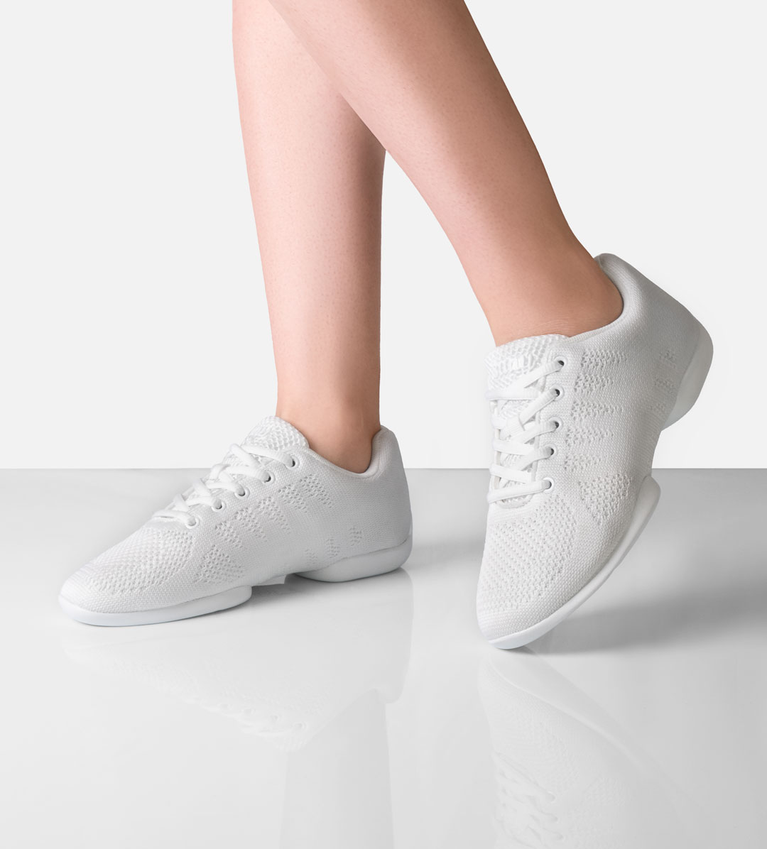 Suny by Anna Kern Sneaker 160 für Damen, weiße Farbe, Split Sole, perfekt für Innen- und Außentanz.