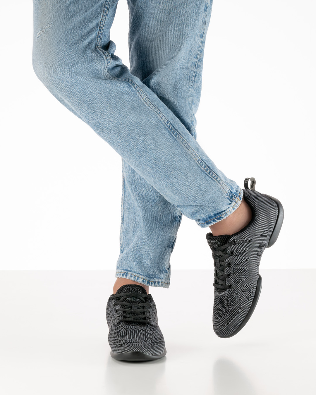 Sneaker 4050 für Herren Tanzsneaker in grau schwarz mit geteilter Sohle für Herren