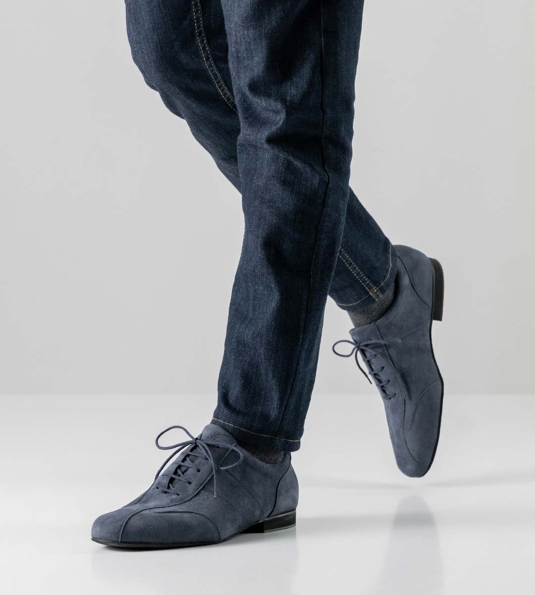Cuneo Herrentanzschuh Sneaker in blau von Werner Kern für Salsa