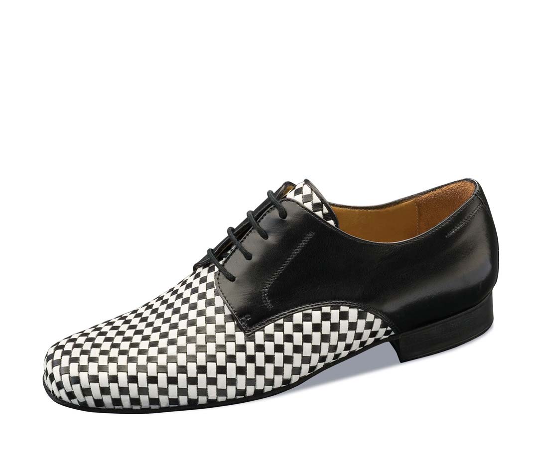 Cordoba schwarz-weißer Herrentanzschuh von Nueva Epoca