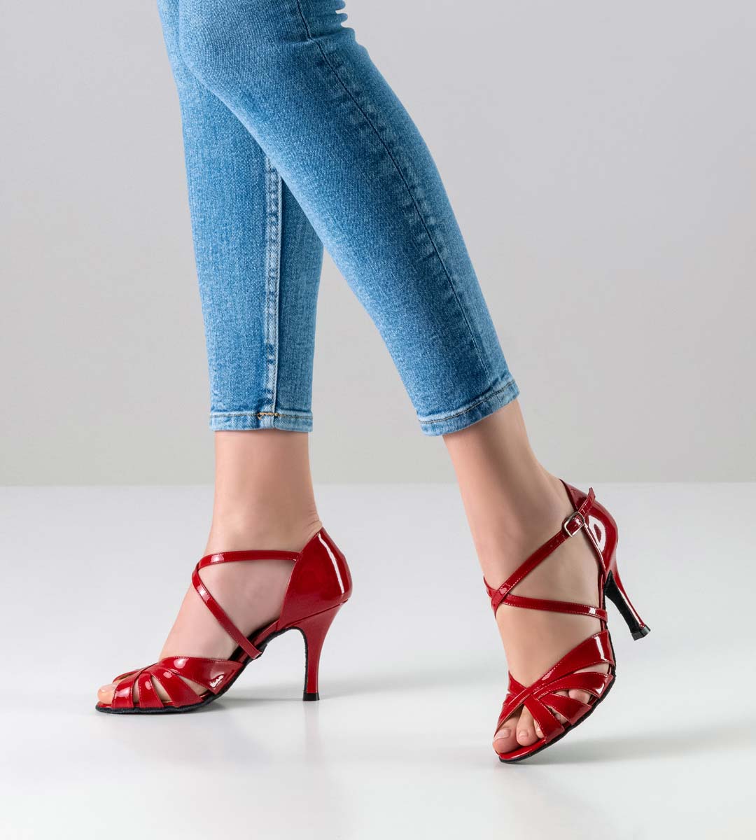 Adora roter Tango Tanzschuh von Nueva Epoca mit 8 cm Absatz